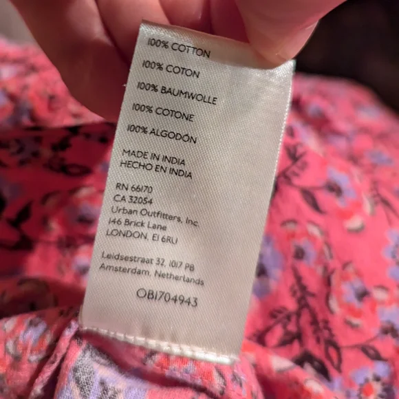 NWOT Free People James Smocked Pink Floral Top, Size Small - Picture 12 of 12